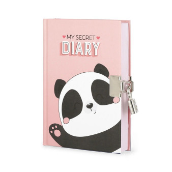 Tagebuch mit Schloss "Panda"