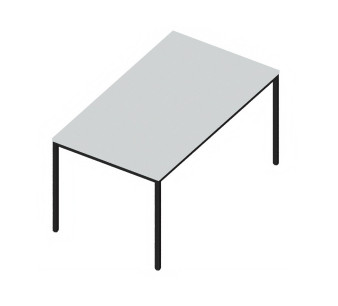 Tisch INTROTEC 4-Fuss grau B: 1400