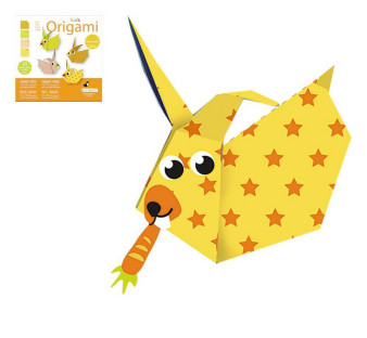 Faltpapier Origami Hase 15x15