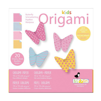 Faltpapier Origami Kids Schmetterling 15x15