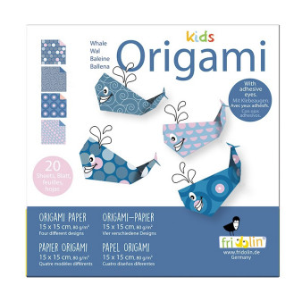 Faltpapier Origami Kids Wal-1 15x15