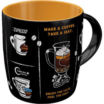 Tasse All Types of Coffee Mugs, 8.5x9, 330ml