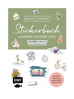 Bullet Journal Stickerbuch-Camping