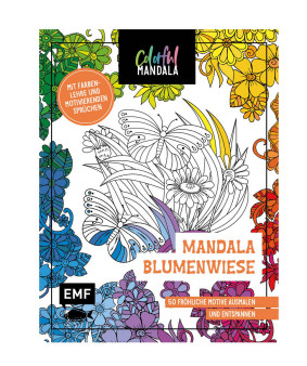 Malbuch - Blumenwiese Mandala
