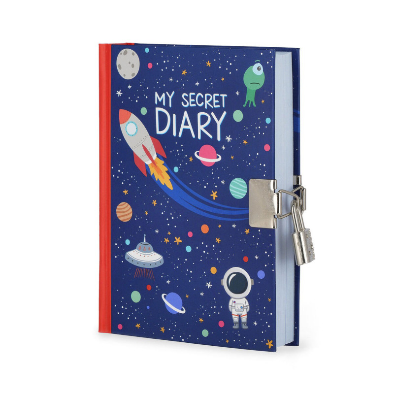 Tagebuch mit Schloss "Space"