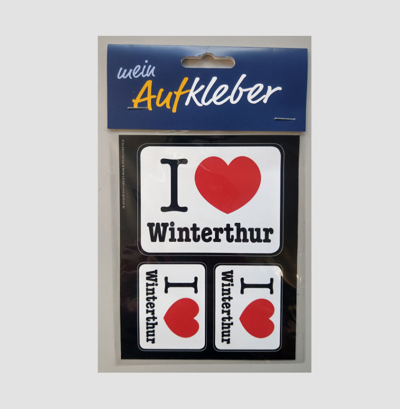 Triple Sticker LOVE Winterthur