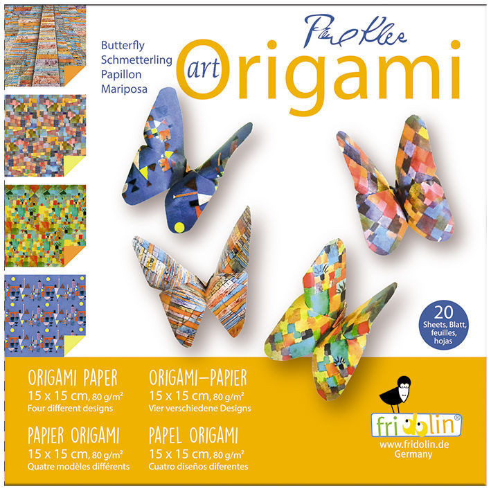 Faltpapier Origami Schmetterling 15x15