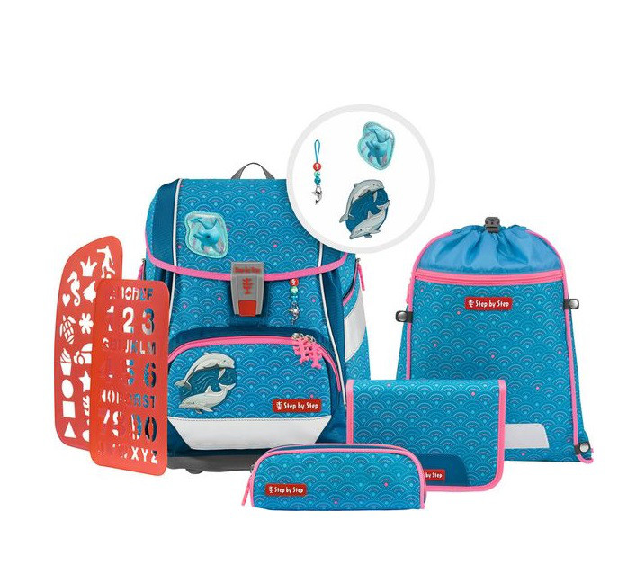 Schulthek Set 2IN1 PLUS DOLPHIN PIPPA