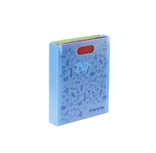 Heftbox mit Tragegriff, Blau