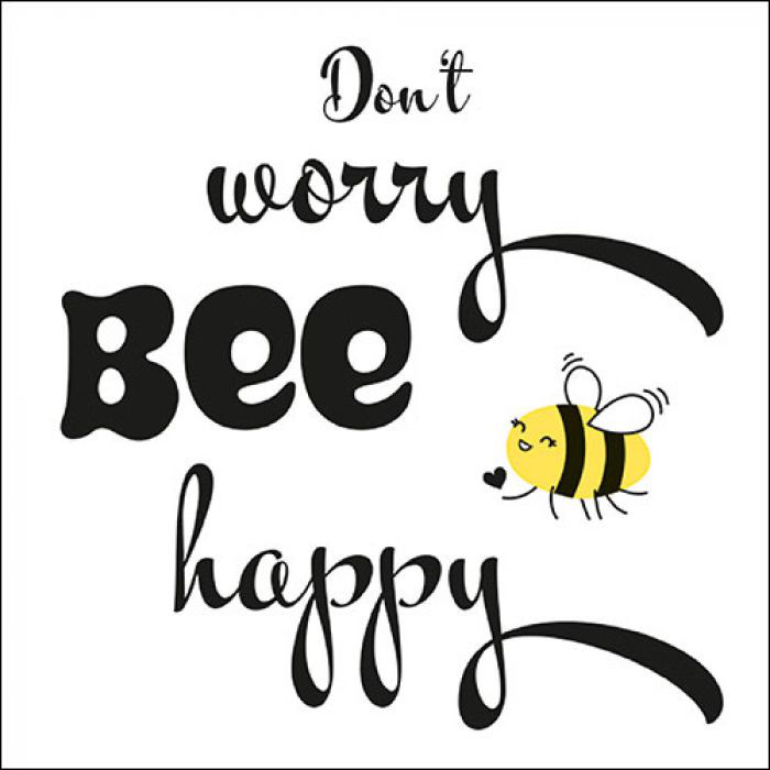Serviette 33cm Bee Happy