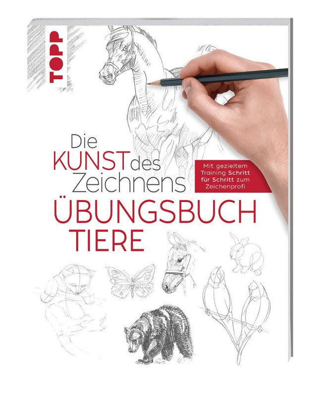Buch Kunst d. Zeichnens - Tiere Übungsbuch