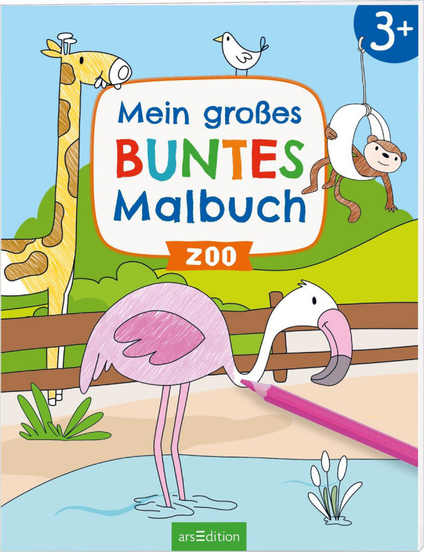 Grosses buntes Malbuch - Zoo