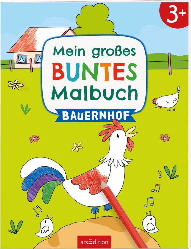 Grosses buntes Malbuch - Bauernhof