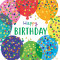 Serviette 33cm Balloon & Birthday